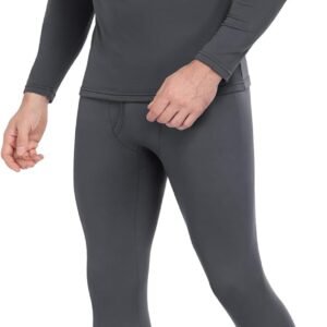 Thermal Underwear for Men Long Johns with Fleece Lined Base Layer Men Cold Weather Top Bottom